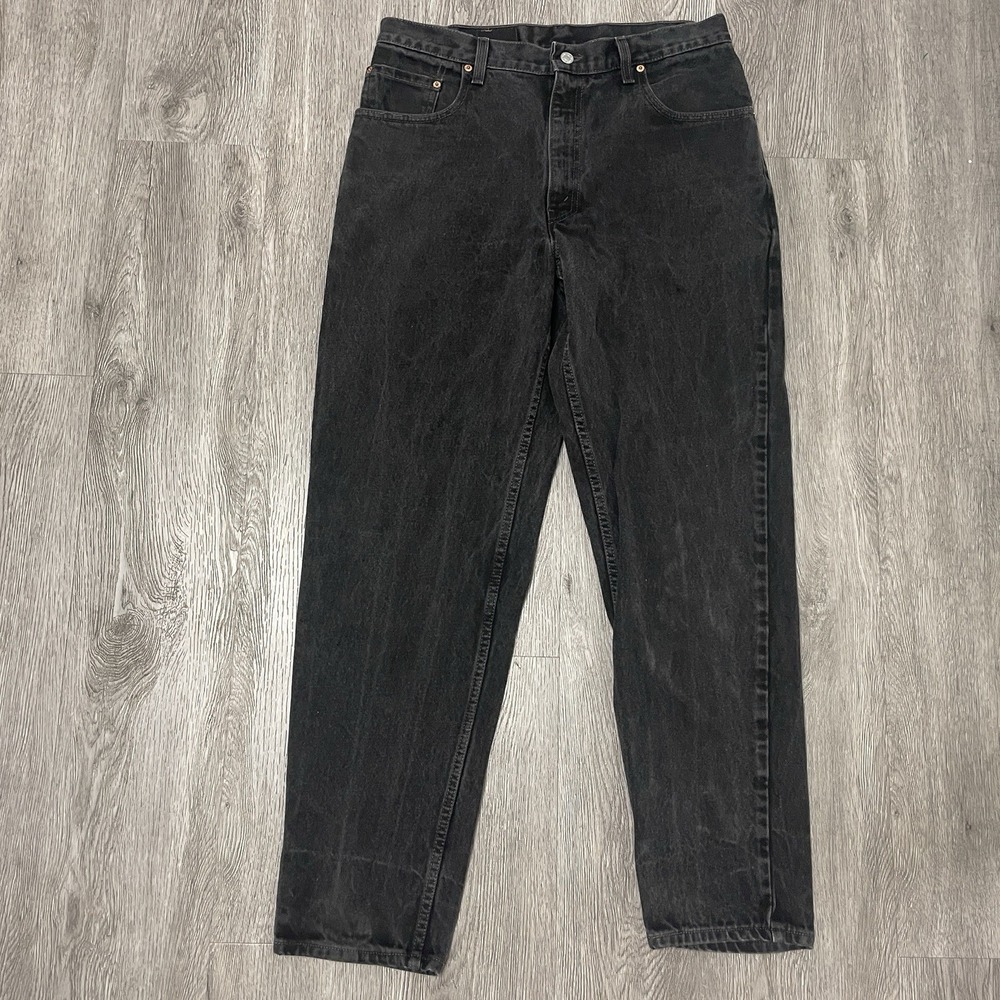 VTG Levis 560 Jeans Mens 33x31 Loose Fit Y2k Baggy Skater Batwing Black 90's USA